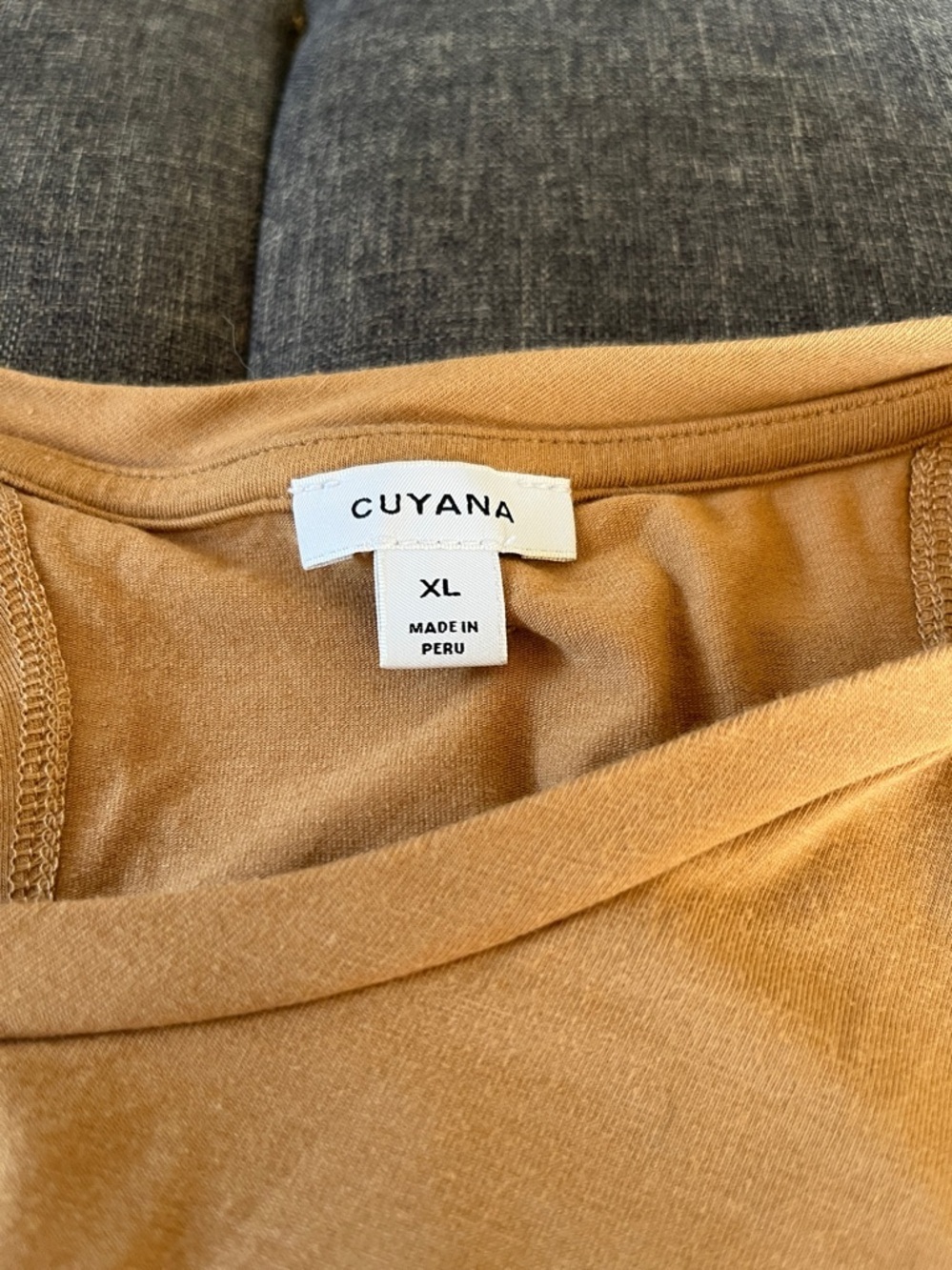 Cuyana Drape Back Warm Brown Maxi dress size XL - Picture 8 of 10